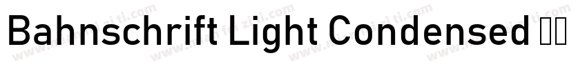 Bahnschrift Light Condensed 亮体字体转换